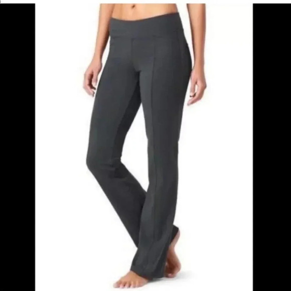 Athleta Tech Strech Metro Classic Ski Work Out Pants Black S Yoga Leggings - Picture 1 of 7